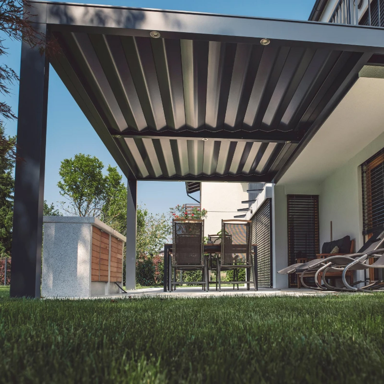 Orion Turf and Landscape Artificial Grass on Backyard